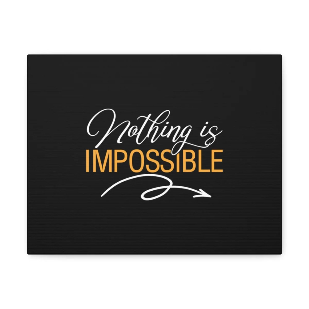Scripture Walls Luke 1:37 Nothing Is Impossible Christian Wall Art Bible Verse